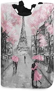 ALAZA Paris Eiffel Tower Laundry Hamper Basket
