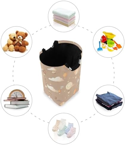 Collapsible Storage Bin for Kids with Cartoon Balloon Design