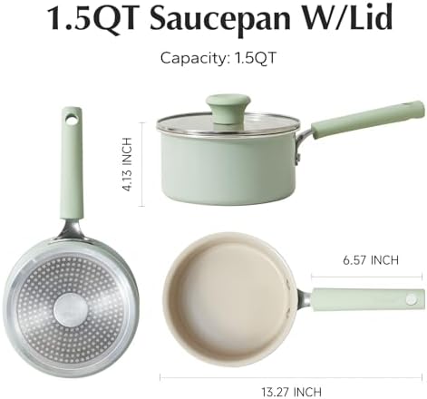 Redchef Ceramic Nonstick Saucepan with Lid