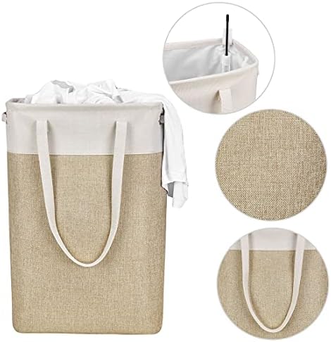 BKGOO Collapsible Laundry Basket with Handles for Storage