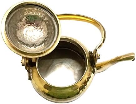 Ekam Art Handmade Brass Tea Kettle 20 Ounce