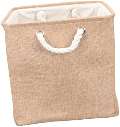 PRETYZOOM Modern Minimalist Linen Foldable Dirty Clothes Container