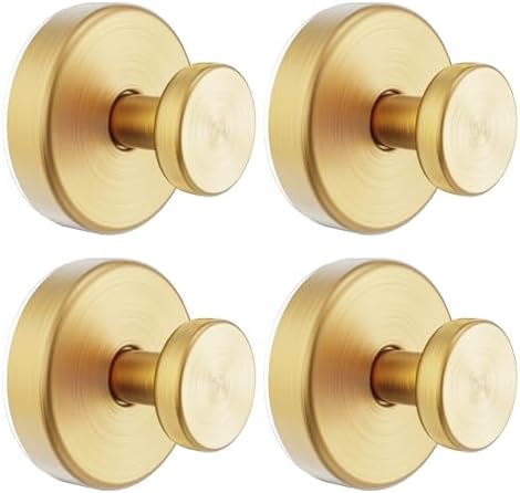 Hviiso Suction Cup Hooks 4 Pack - Gold 11 lbs Capacity