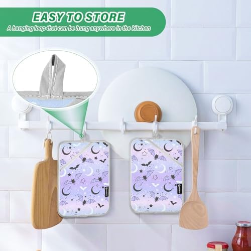 OurVii Magic Bat Flying Kitchen Potholders Set