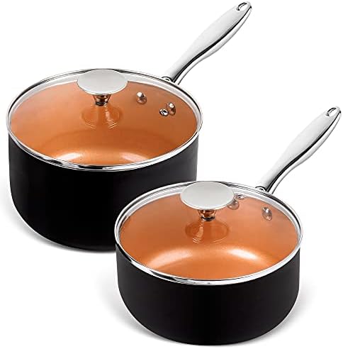Parsec 2 3 Quart Non-Stick Saucepan Set With Lid