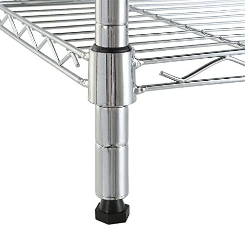 Amazon Basics 5-Shelf Steel Storage Unit 200 lb Capacity Chrome Finish