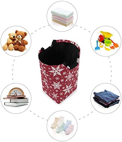 Susiyo Christmas Snowflakes Collapsible Laundry Basket