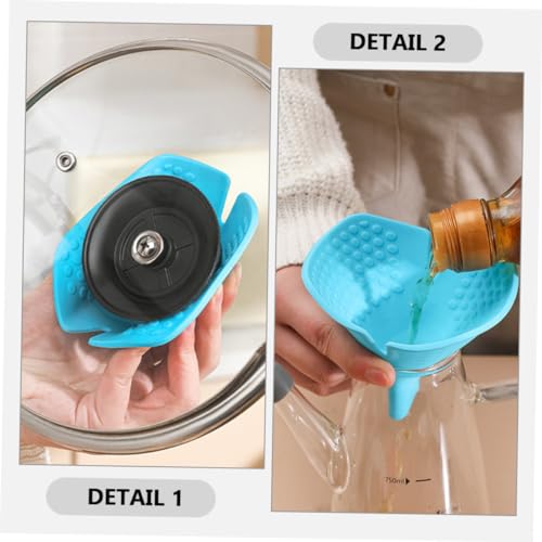 Multi-functional Silicone Pot Holder Adjustable Funnel Lit for Kitchen Use