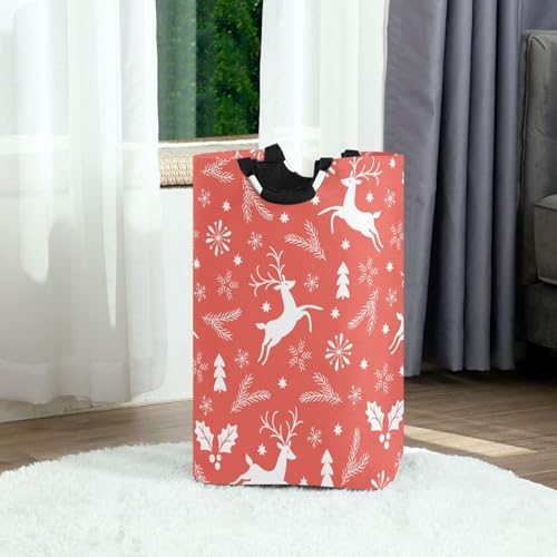 Kigai Collapsible Laundry Basket with Handles Waterproof Organizer for Daily Use