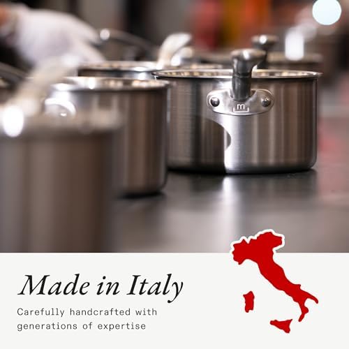 Made In Cookware 2 Quart Saucier Pan 5 Ply Stainless Clad