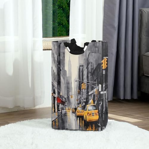 Kigai Collapsible Laundry Basket Large Waterproof Portable Sturdy