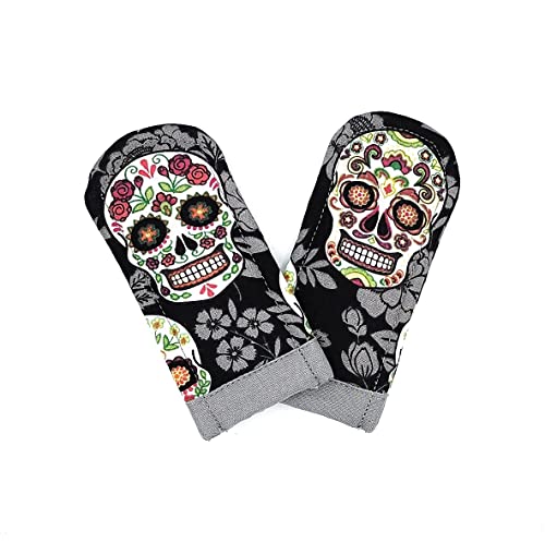 Sugar Skull Pot Holder Set - Da de Muertos Theme