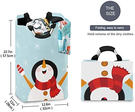 SUSIYO Snowman Enjoying Laundry Basket
