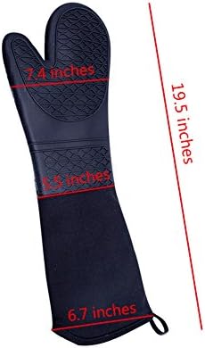Double the Protection Heat-Resistant Professional Silicone Oven Mitts