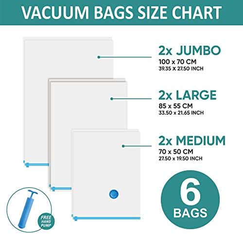 6-Piece Vacuum Storage Bag Set from WowSmart