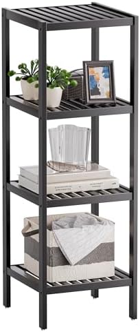 SMIBUY Bamboo Storage Shelf
