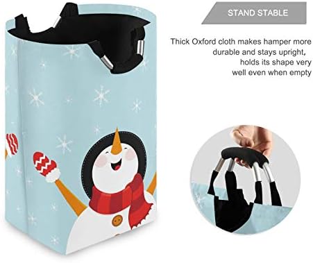SUSIYO Snowman Enjoying Laundry Basket