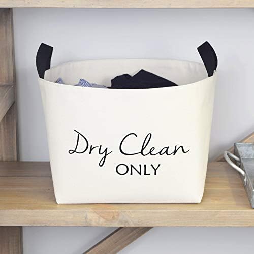 Dry Clean Only Canvas Laundry Basket - Unbleached Cotton