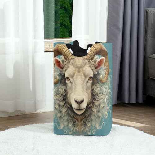 Kigai Collapsible Laundry Basket with Handles 1