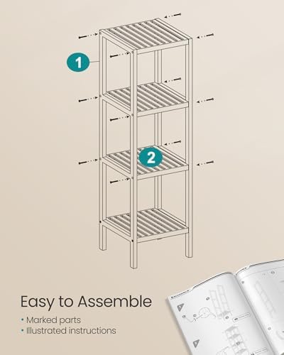 4-Tier Bamboo Storage Shelf