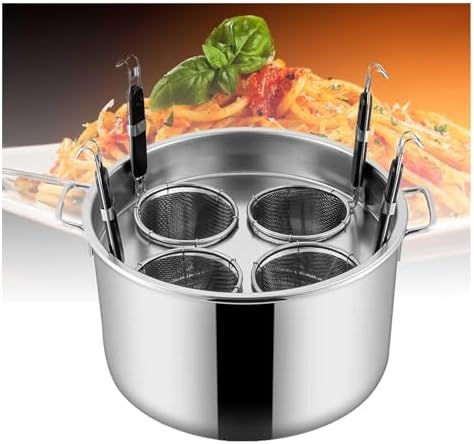 DAOUXIAOSPSturdy4-in-1 Stainless Steel Pasta Cooker Set for Home Commercial Use