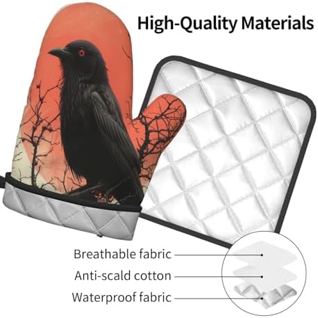 Vivid Halloween Oven Mitts Set
