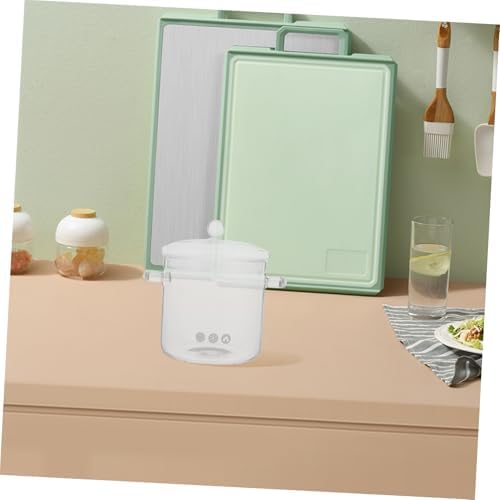 OFFSCH Clear Glass Cooking Pot with Lid Heat Resistant for Stove Top