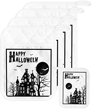 Halloween Haunted House Pot Pals 5 Piece Set