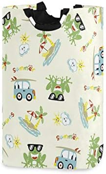 Funny Summer Laundromat Bucket for Kids with Durable Handles