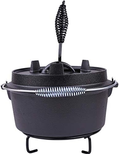 High-Quality Cast Iron Pot for Cooking and Picnic