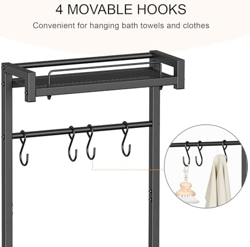 4-Tier Storage Rack Simple Practical Bathroom Organizer