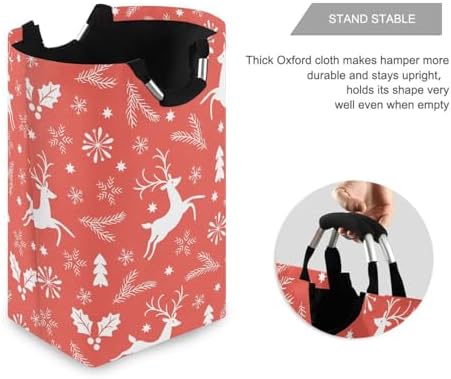 Kigai Collapsible Laundry Basket with Handles Waterproof Organizer for Daily Use