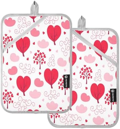 Kcldeci Valentine Seamless Pattern Potholders