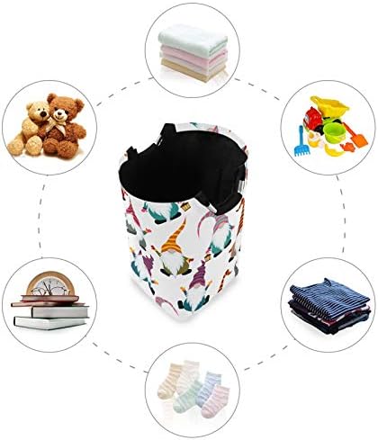 Christmas Funny Gnomes Laundry Basket - Foldable Storage for Kids Bathroom laundrovia