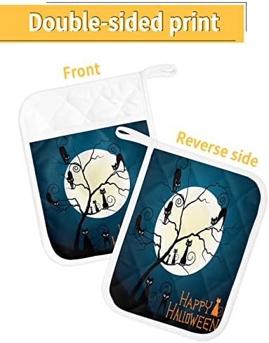 Happy Halloween 5PCS Pot Holders with Pockets