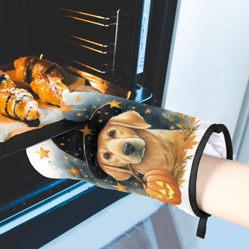 Octopus Halloween Heat-Resistant Oven Mitt and Pot Holder Set