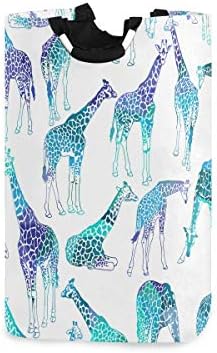 Giraffe Design Collapsible Laundry Basket for Home