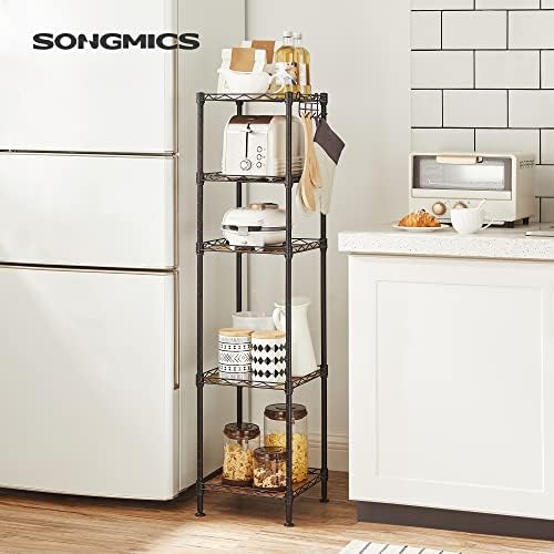 Stylish 5-Tier Bathroom Shelf for Small Spaces