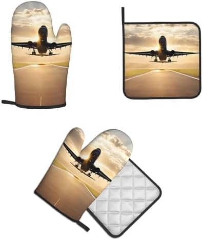 Oven Mitts Pot Holders - Durable Heat-Resistant Pairs