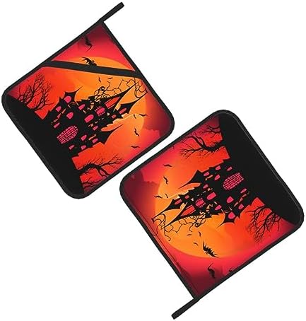 Halloween Potholders for Cooking 2-Piece Set