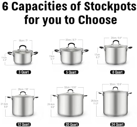 Cook N Home Professional 5-Quart Stockpot