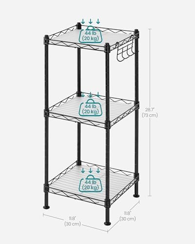 Space-Saving 3-Tier Bathroom Shelf for Small Spaces
