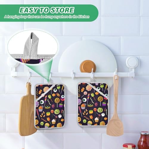 Trick or Treat Halloween Potholders for the Kitchen Oven