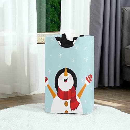 SUSIYO Snowman Enjoying Laundry Basket