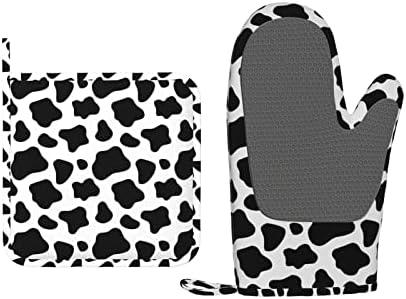 Oven Mitts and Potholders Cow Prints