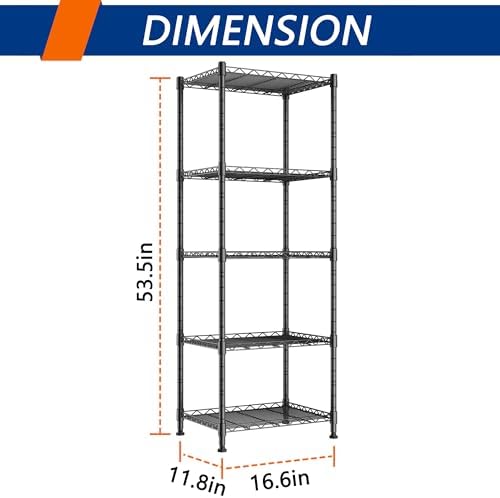 5-Wire Metal Storage Rack