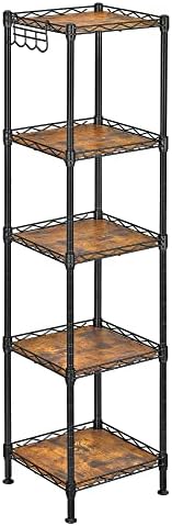 Stylish 5-Tier Bathroom Shelf for Small Spaces