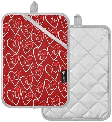 Kcldeci Hearts and XOXO Heat-Resistant 2-Pack