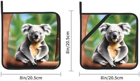 Funny Koalas Potholders Set for Heat-Resistant BBQ Cooking