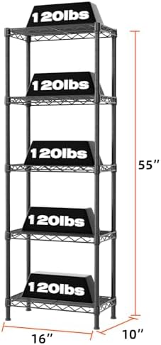 Versatile 5-Tier Adjustable Shelf